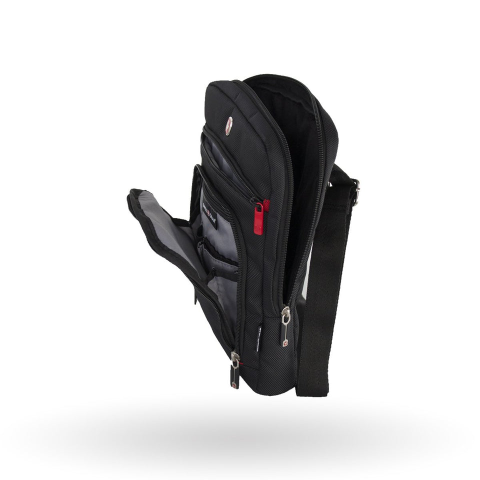 Bolsa vertical Status Wenger, Porta tablet de 10", 600640, color negro, organizador de accesorios