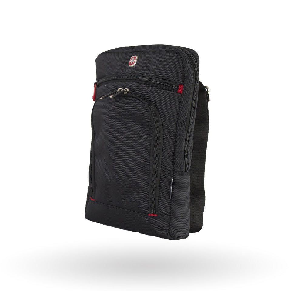 Bolsa vertical Status Wenger, Porta tablet de 10", 600640, color negro, organizador de accesorios