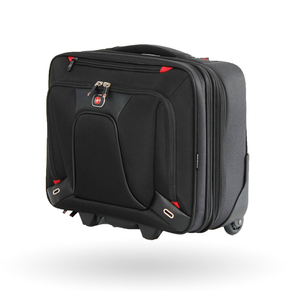 Maletín con ruedas para portátil Wenger Transfer, para laptop 16", 600664, Color Negro