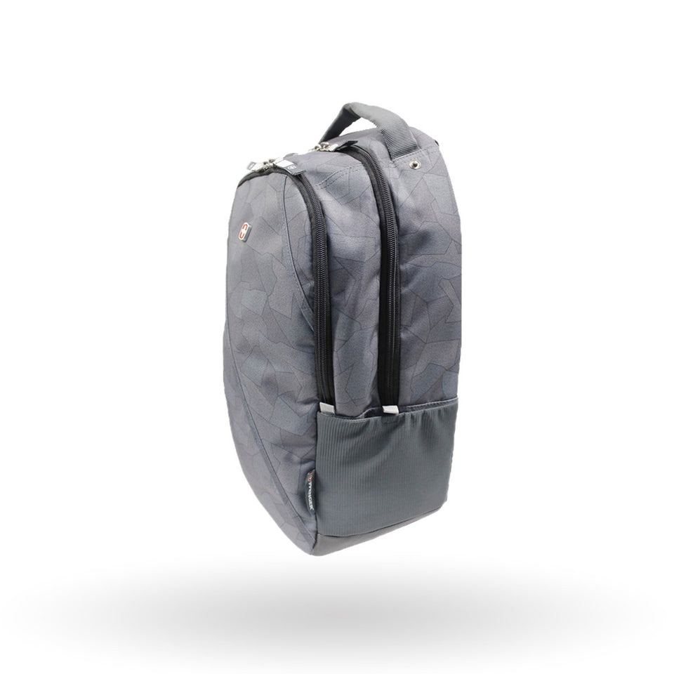 Mochila Wenger Patera gris, para laptop de 16", 602366, mochila gris, con correa para colgar ganchos, Sistema Pass-Thru