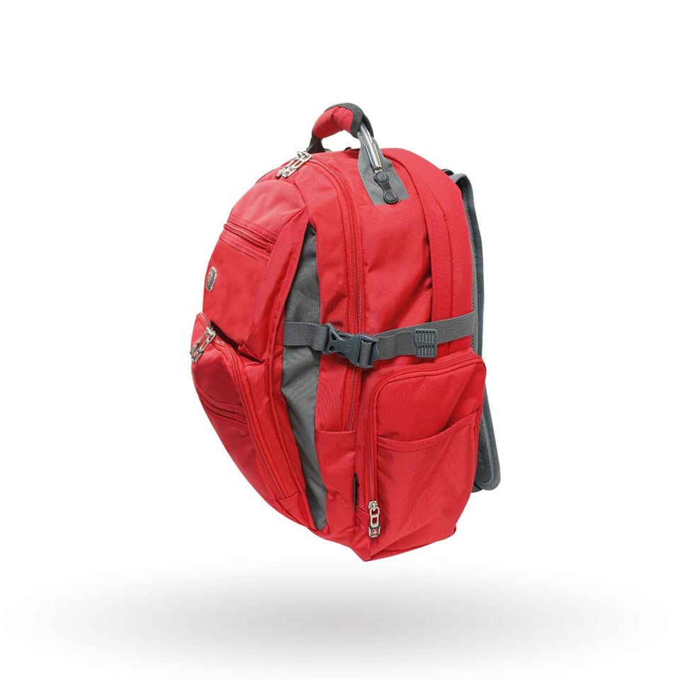 Mochila viaje Wenger Breaker,para laptop de 16", 602368, color rojo, tecnología shock absorbing