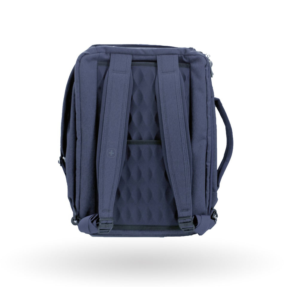 Mochila Wenger porta laptop City Rock, para laptop de 16", 602616, bolsillo de bloqueo RFID, uso dual mochila y maletín