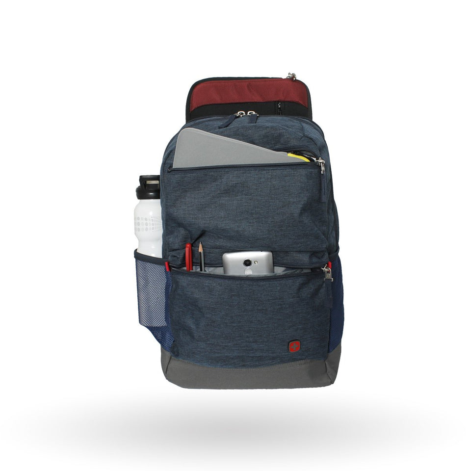 Mochila Wenger Wind Walker, 602620, mochila azul, con espacios acolcahdos para laptop de 16" y tablet de 10".
