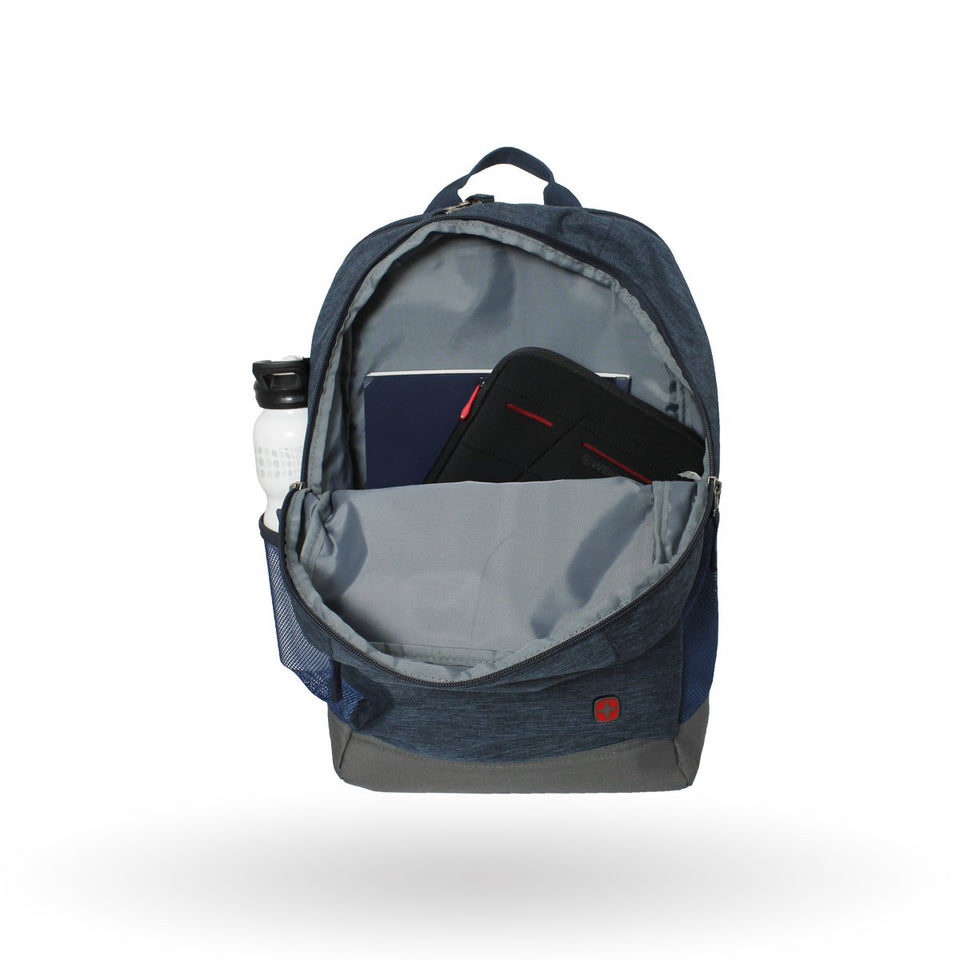 Mochila Wenger Wind Walker, 602620, mochila azul, con espacios acolcahdos para laptop de 16" y tablet de 10".