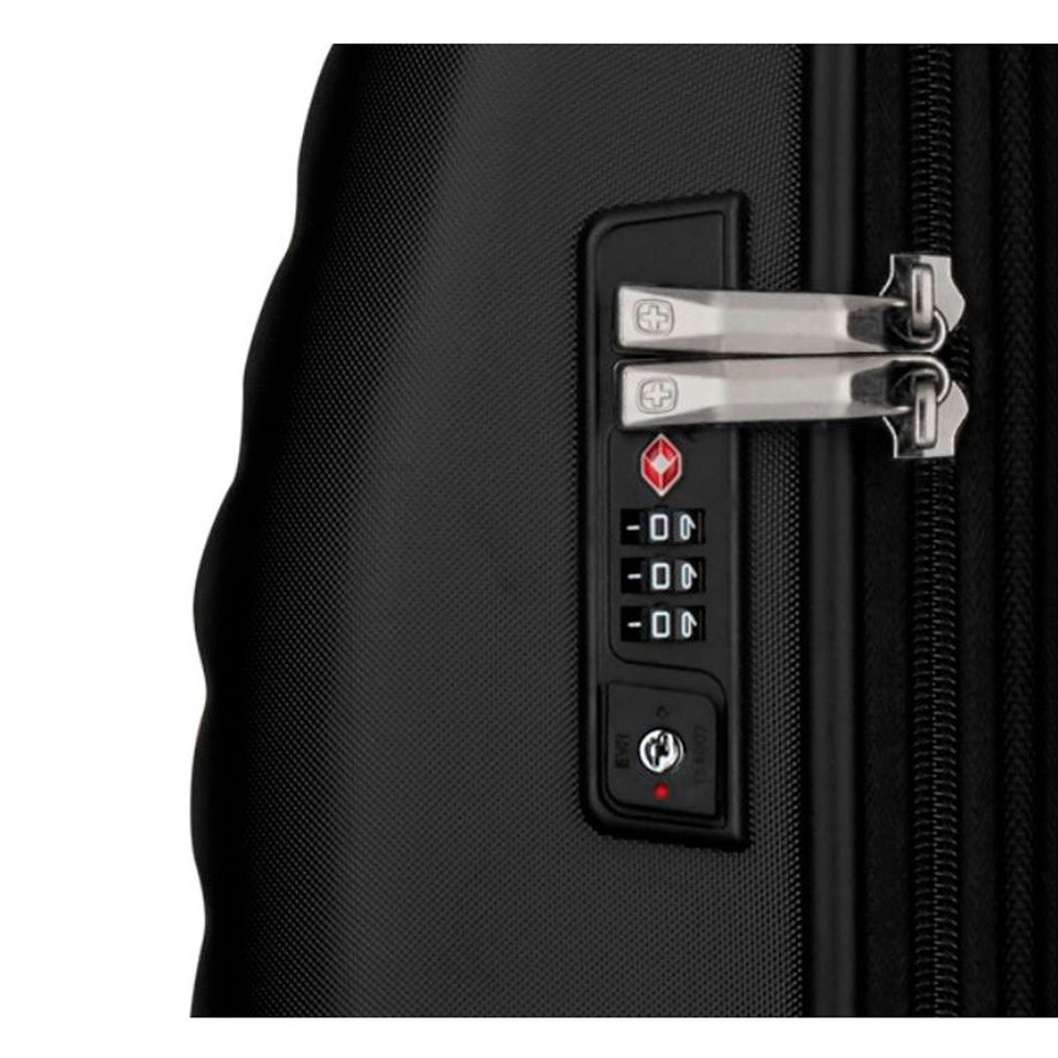Maleta de viaje Lumen Wenger 24", maleta rígida negra, 604339