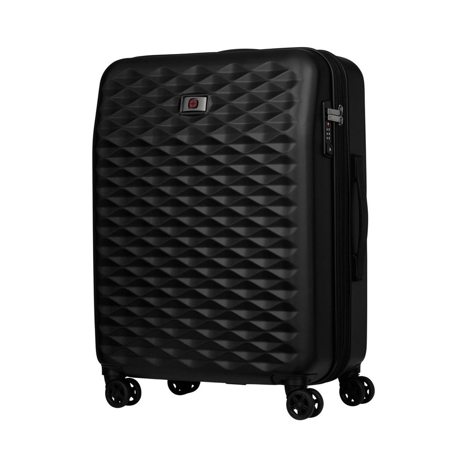 Maleta de viaje Lumen Wenger 24", maleta rígida negra, 604339