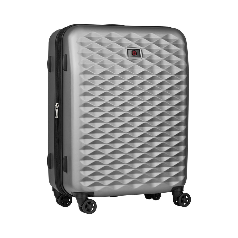 Maleta de viaje Lumen Wenger 24", maleta rígida plata, 604341