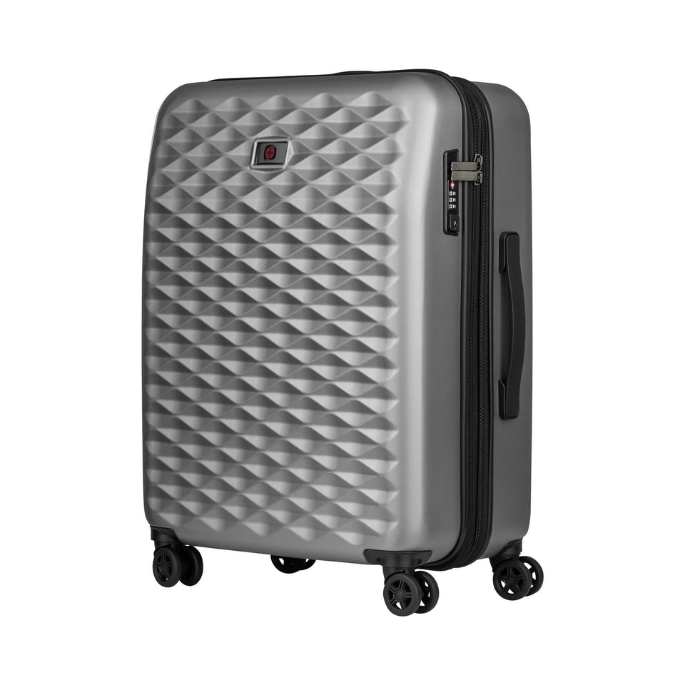 Maleta de viaje Lumen Wenger 24", maleta rígida plata, 604341