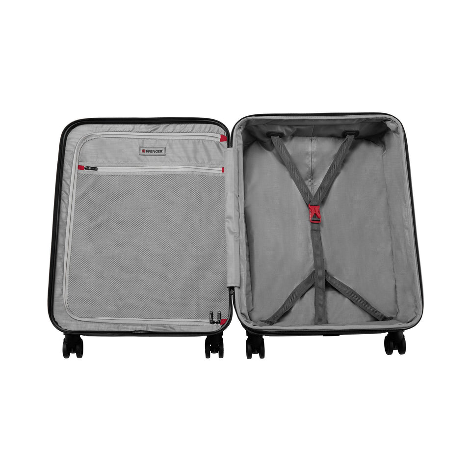Maleta de viaje Lumen Wenger 24", maleta rígida plata, 604341