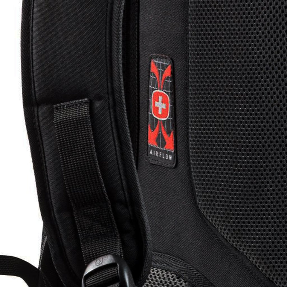 Mochila Wenger Mercury, para laptop de 16", 604433, color negro, tecnología Air Flow