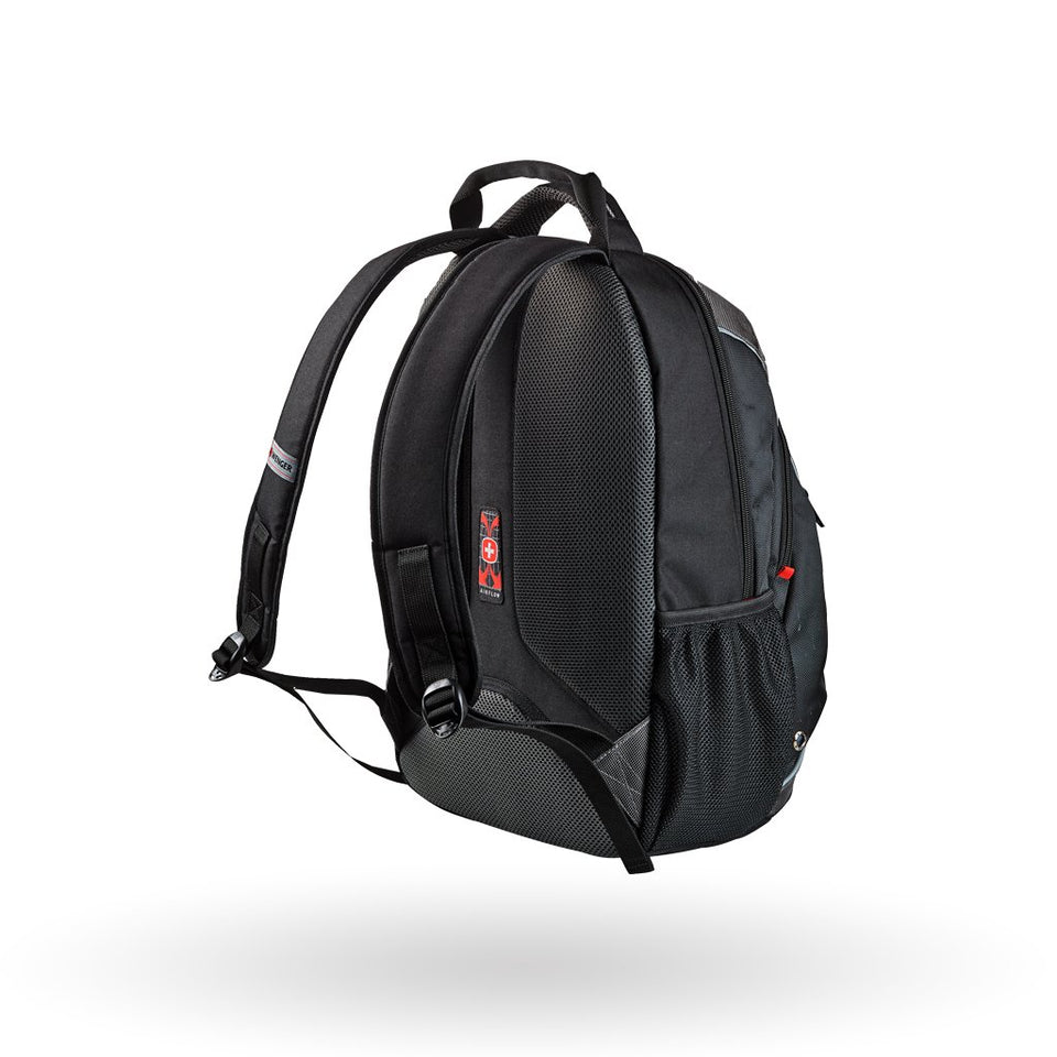 Mochila Wenger Mercury, para laptop de 16", 604433, color negro, tecnología Air Flow