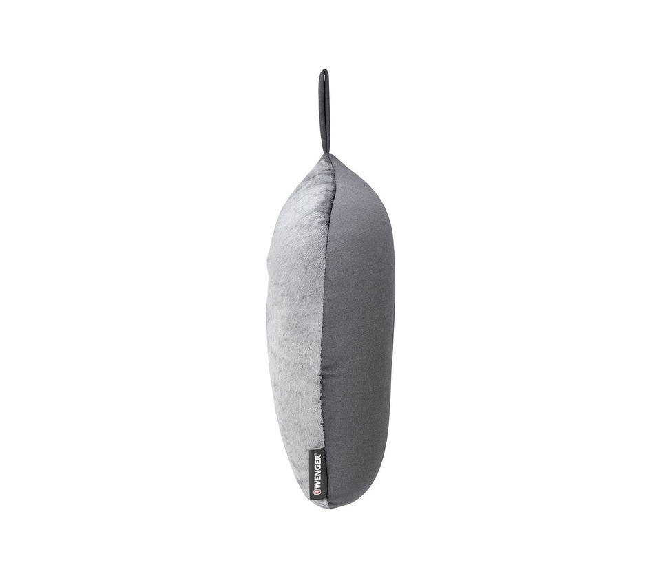 Almohada de Viaje MicroBead Wenger, 604580, Color Gris, almohada para cuello de microperlas, con sistema Snap.