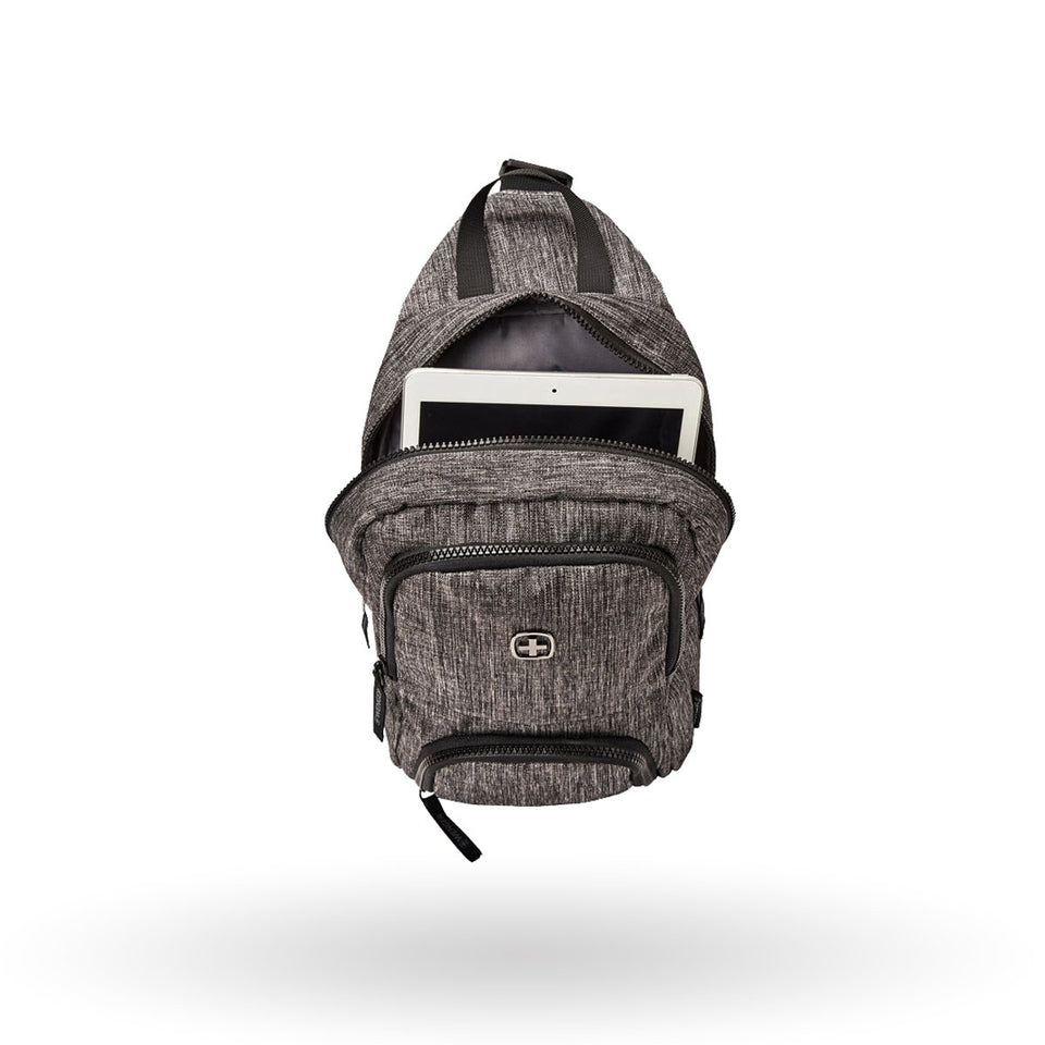 Bandolera Wenger Console, 605029, mariconera para hombre, porta tablet de 7", Color Gris