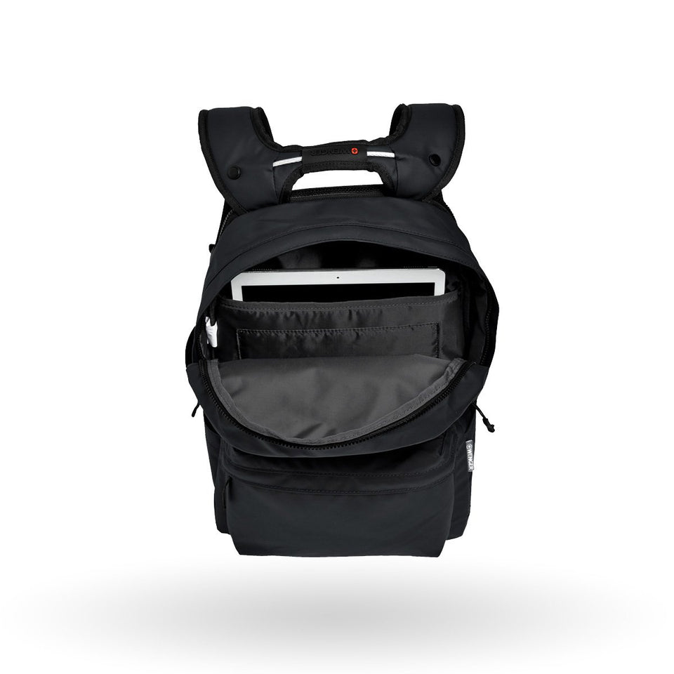 Mochila Wenger Photon, para laptop de 14", 605032, color negro, repelente al agua