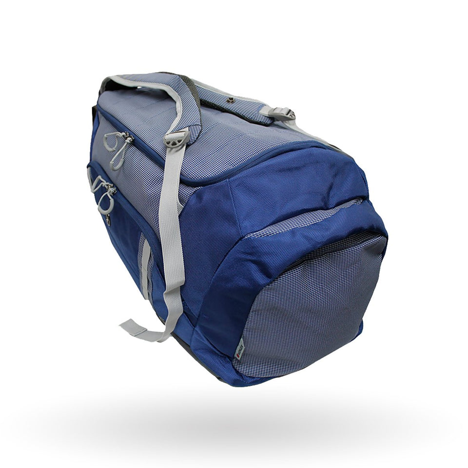 Maleta Deportiva Wenger Synergy, 605088, Color Azul con Gris, dualidad de uso, tipo mochila, detalles reflejantes