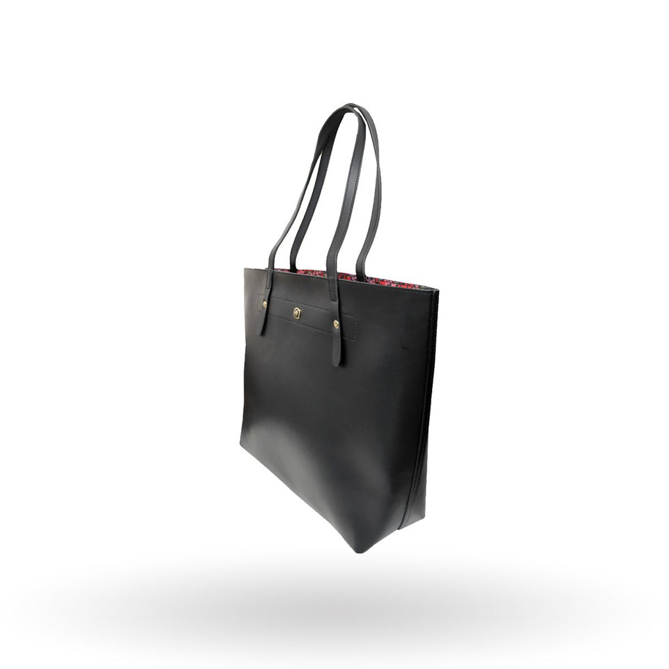 Bolsa para laptop mujer Wenger MarieSol, Universal, 605091, incluye funda para laptop de 14" y monedero, Color Negro y estampado floral.