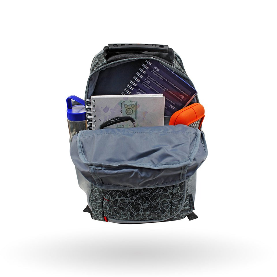 Mochila de viaje Wenger Crisbo, para laptop de 16",605179, color gris, correa pass - thru
