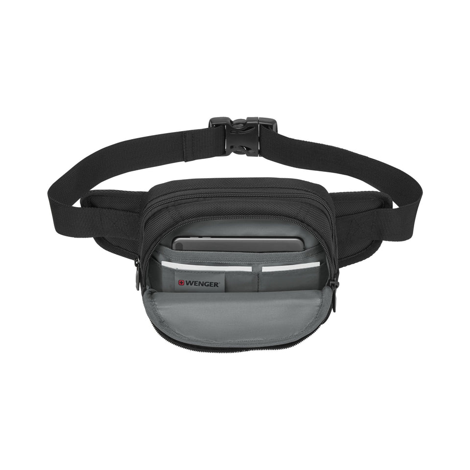 Cangurera con broche BC Side Wenger Negra, 610177, cangurera de viaje