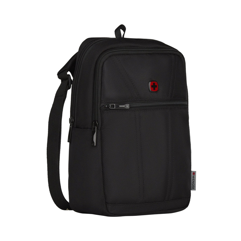 Mini bandolera vertical Wenger, para tablet de 8", 610178, bolso negro
