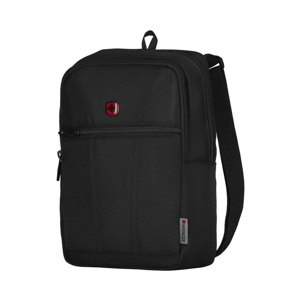 Mini bandolera vertical Wenger, para tablet de 8", 610178, bolso negro