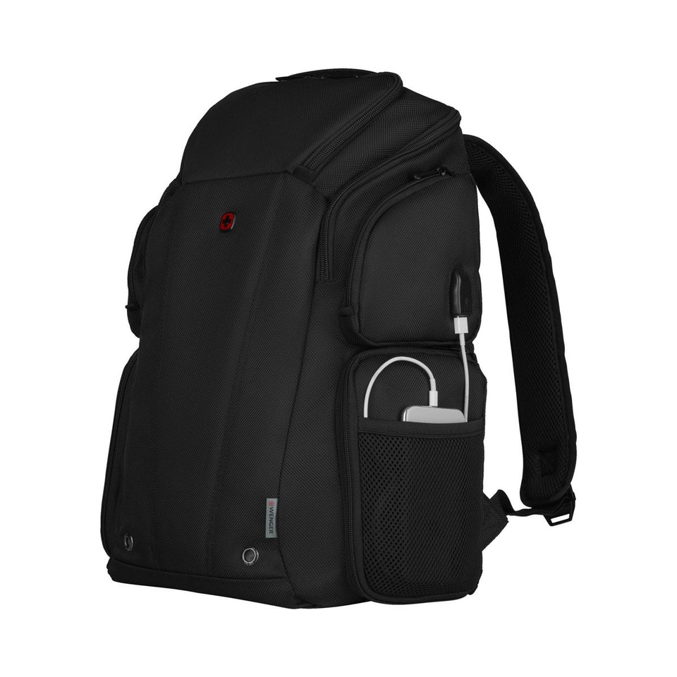 Mochila Wenger Porta Laptop BC Class, para laptop de 16", 610186, mochila de viaje negra