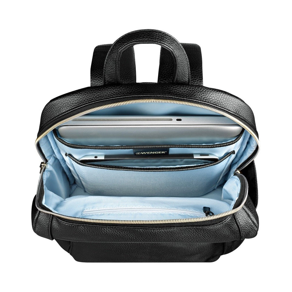 Mochila para dama Wenger LeaMarie, para laptop de 14", 610190, bolso para mujer, bolso negro