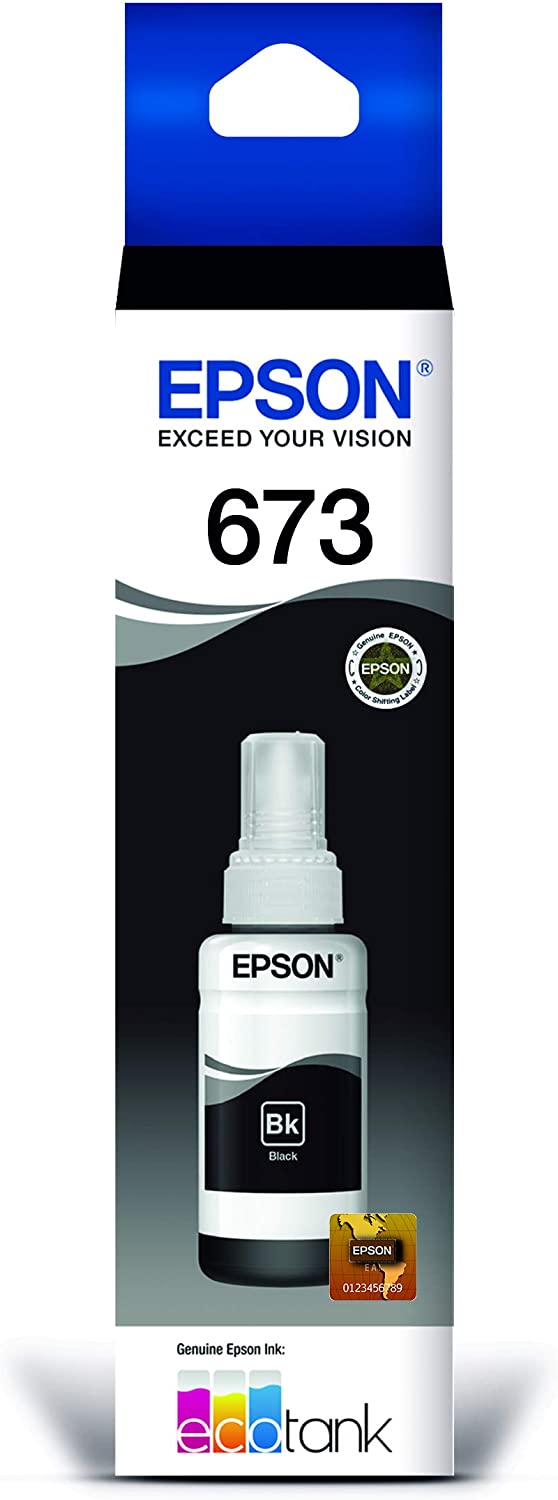 TINTA NEGRA P/MULTIFUNCIONAL L800-70ML /T673120-AL