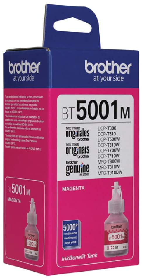 Botella De Tinta Brother Color Magenta Alto Rendimiento/BT-5001M