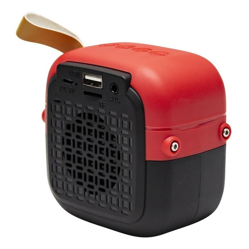 Bocina Bluetooth portátil Swissmobility MSW-5RD roja