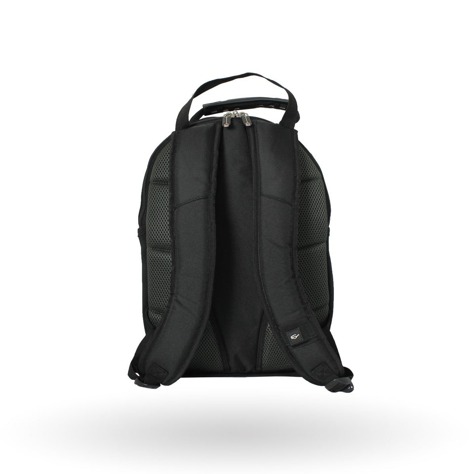 Mochila Wenger porta laptop Nanobyte. para laptop de 13", 68375201, mochila negra con gris, forro anti-arañazos.