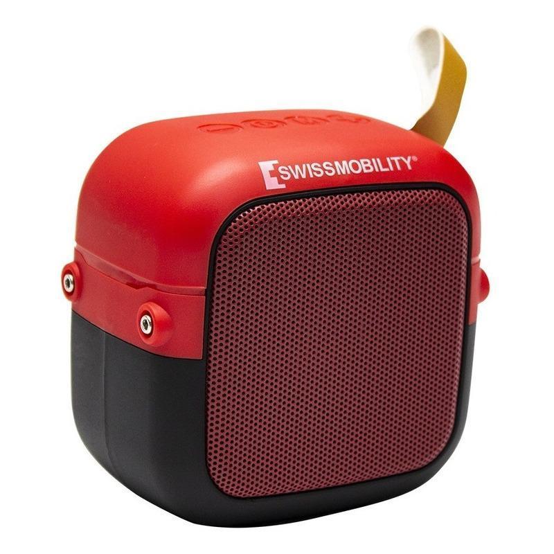 Bocina Bluetooth portátil Swissmobility MSW-5RD roja