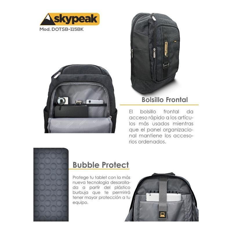 Backpack Para Laptop 15.6 Skypeak Dotsb-115bk