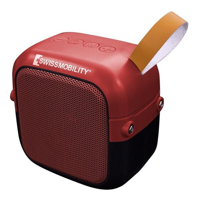 Bocina Bluetooth portátil Swissmobility MSW-5RD roja