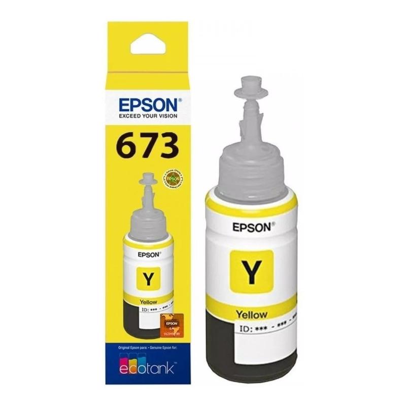 Tinta Epson Amarilla Original Para /1800 Ecotank Inkjet 70ml / T673420-al