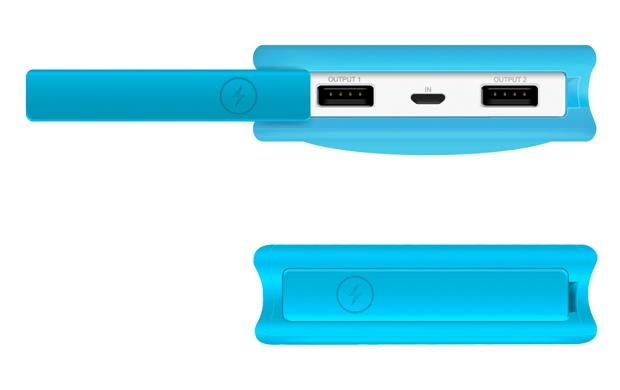 Cargador Portátil Adata PowerBank D8000L, 8000mAh, Azul/Blanco