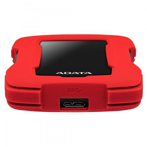 Disco Duro Externo Adata HD330 2.5'', 1TB, USB 3.1, Rojo/Negro, A Prueba de Golpes - para Mac/PC