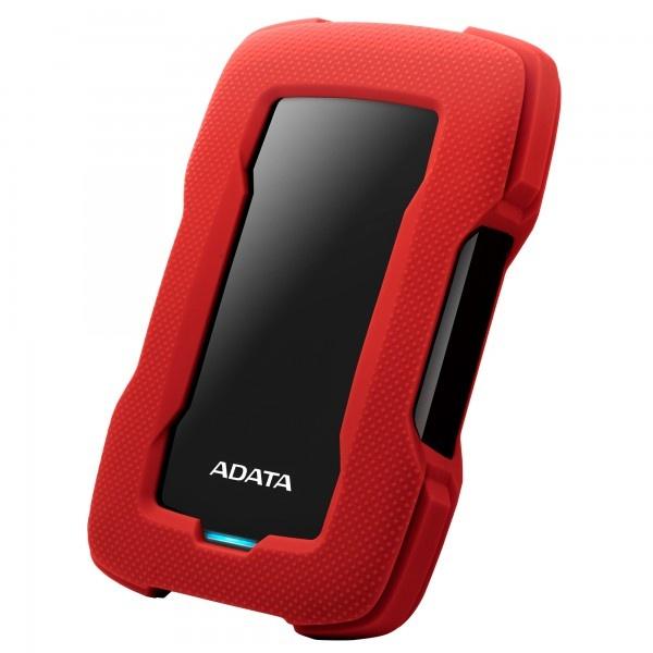 Disco Duro Externo Adata HD330 2.5'', 2TB, USB 3.1, Rojo/Negro, A Prueba de Golpes - para Mac/PC