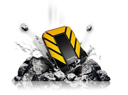 Disco Duro Externo Adata DashDrive Durable HD710 2.5'', 1TB, USB 3.0, 5400RPM, Amarillo, A Prueba de Agua y Golpes - para Mac/PC