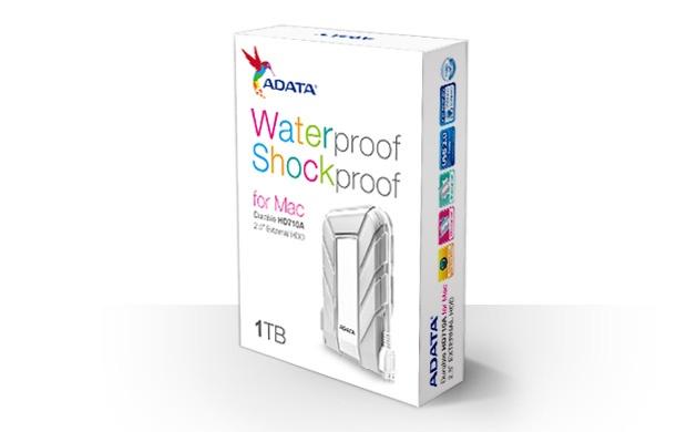 Disco Duro Externo Adata HD710A, 1TB, USB 3.0, Blanco, A Prueba de Agua, Polvo y Golpes - para Mac/PC