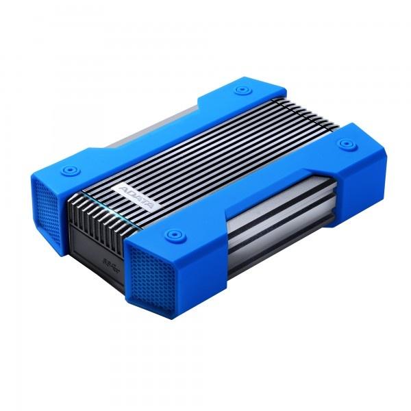 Disco Duro Externo Adata HD830, 2TB, USB, Azul, A Prueba de Agua, Polvo y Golpes - para Mac/PC
