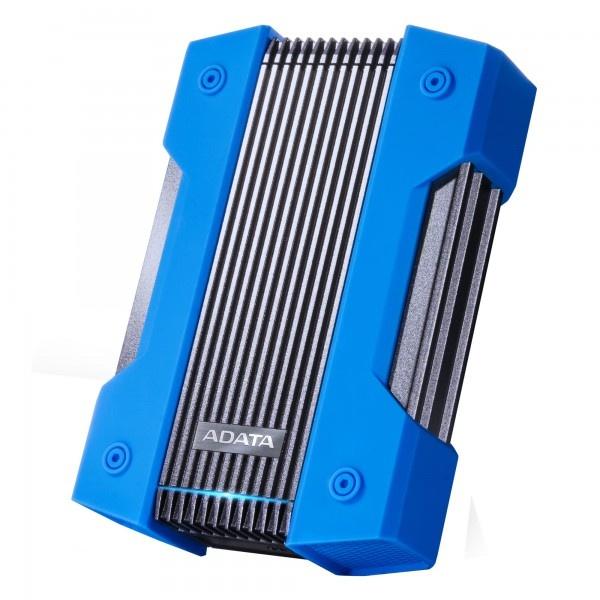 Disco Duro Externo Adata HD830, 2TB, USB, Azul, A Prueba de Agua, Polvo y Golpes - para Mac/PC