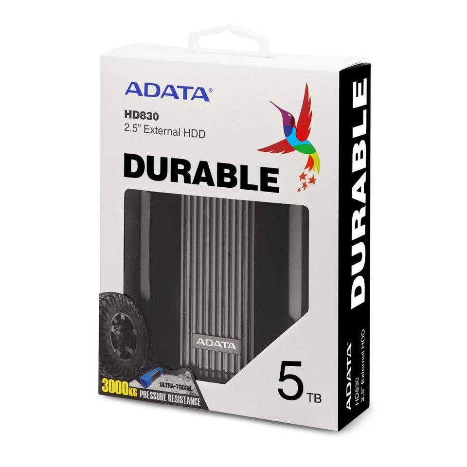 Disco Duro Externo Adata HD830, 4TB, USB, Azul, A Prueba de Agua, Polvo y Golpes - para Mac/PC