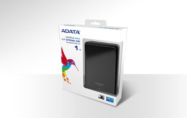 Disco Duro Externo Adata HV620 2.5'', 1TB, USB 3.0, Negro - para Mac/PC