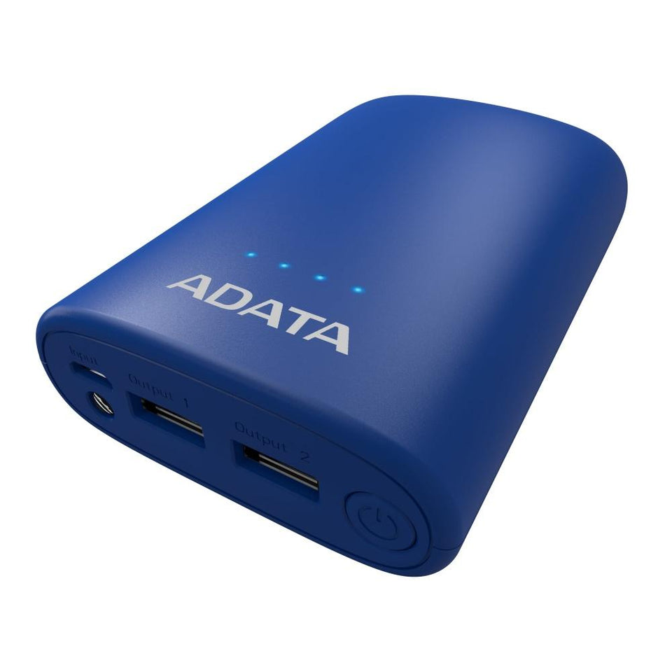 Cargador Portátil Adata Power Bank P10050V, 10.050mAh, Azul Oscuro