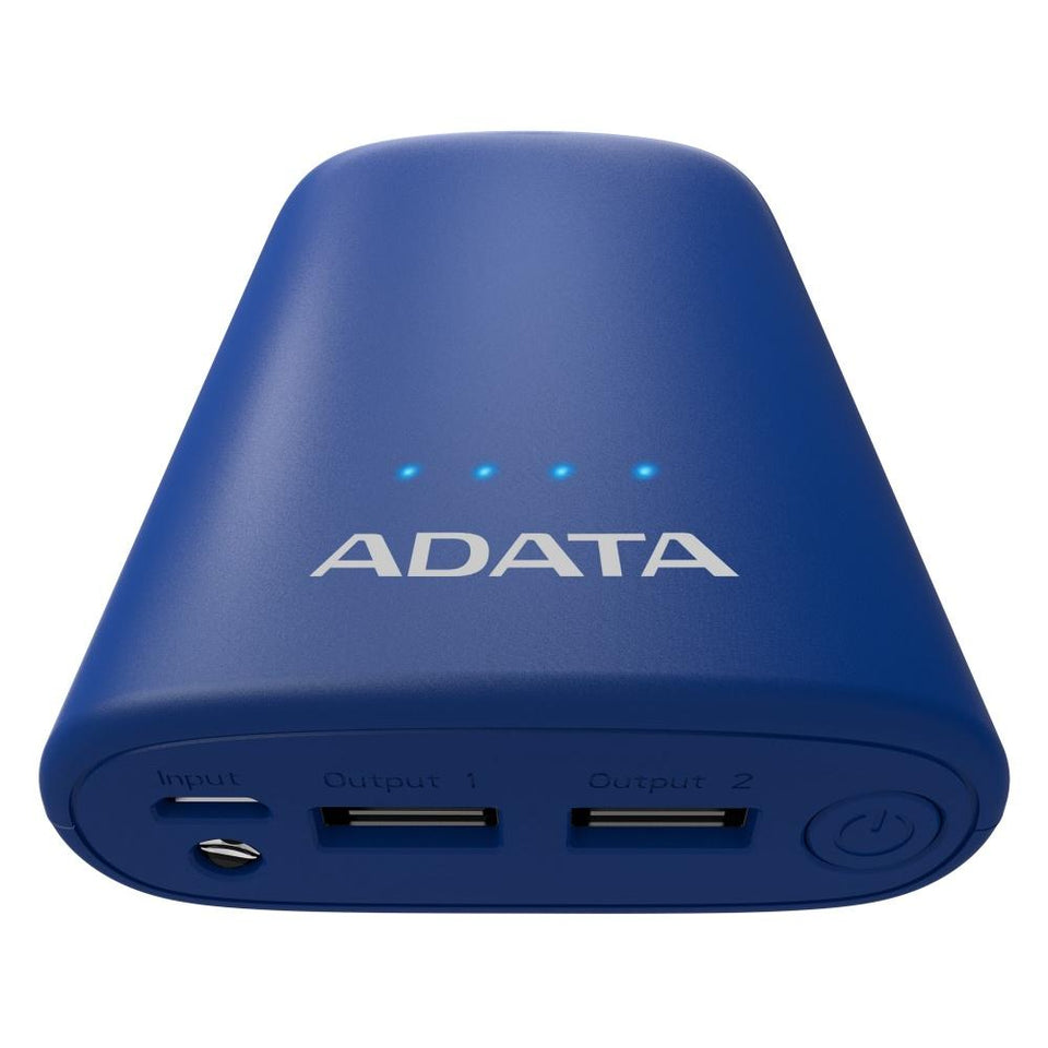 Cargador Portátil Adata Power Bank P10050V, 10.050mAh, Azul Oscuro