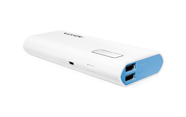 Cargador Portátil Adata PowerBank P12500D, 12.500mAh, Blanco