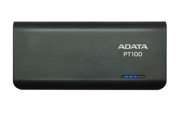 Cargador Portátil Adata PowerBank PT100, 10.000mAh, Negro/Verde