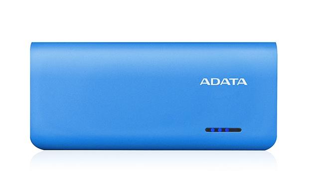 Cargador Portátil Adata PowerBank PT100, 10.000mAh, Azul/Blanco