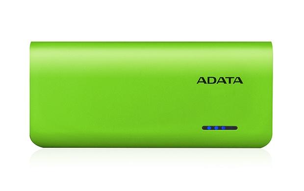 Cargador Portátil Adata PowerBank PT100, 10.000mAh, Verde/Amarillo