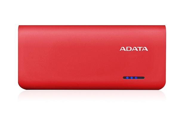 Cargador Portátil Adata PowerBank PT100, 10.000mAh, Rojo/Naranja